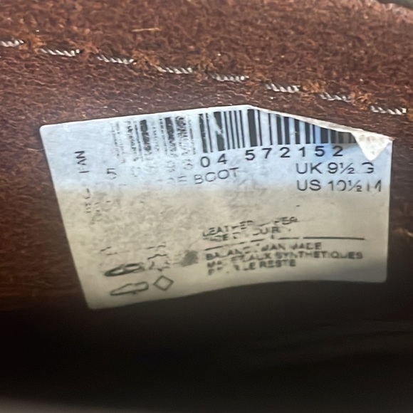 Clarks Men’s wallabee shacre boot beeswax brown lace up shoe Size 10.5